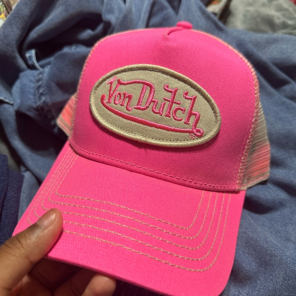 Von Dutch Pink Trucker Hat (NWOT)